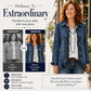 ✨🔥Women's Double Breasted Ruffle Denim Jacket