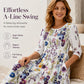 ✨🌺Women's Floral Print 3/4 Sleeve Midi Dress with Pockets