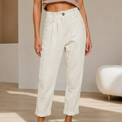 Women's Loose Fit High-Waisted Pants