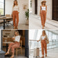 Women's Loose Fit High-Waisted Pants