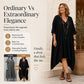 Women's Loose V-Neck Asymmetrical Dress
