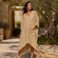Women's Loose V-Neck Asymmetrical Dress