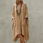 Women's Loose V-Neck Asymmetrical Dress