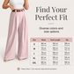 Women's Elegant High-Waisted Wide-Leg Suit Pants