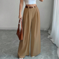 Women's Elegant High-Waisted Wide-Leg Suit Pants