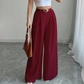 Women's Elegant High-Waisted Wide-Leg Suit Pants