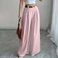 Women's Elegant High-Waisted Wide-Leg Suit Pants