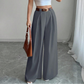 Women's Elegant High-Waisted Wide-Leg Suit Pants