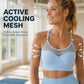🌸💖Women's Hollow Mesh Push Up Sports Bra