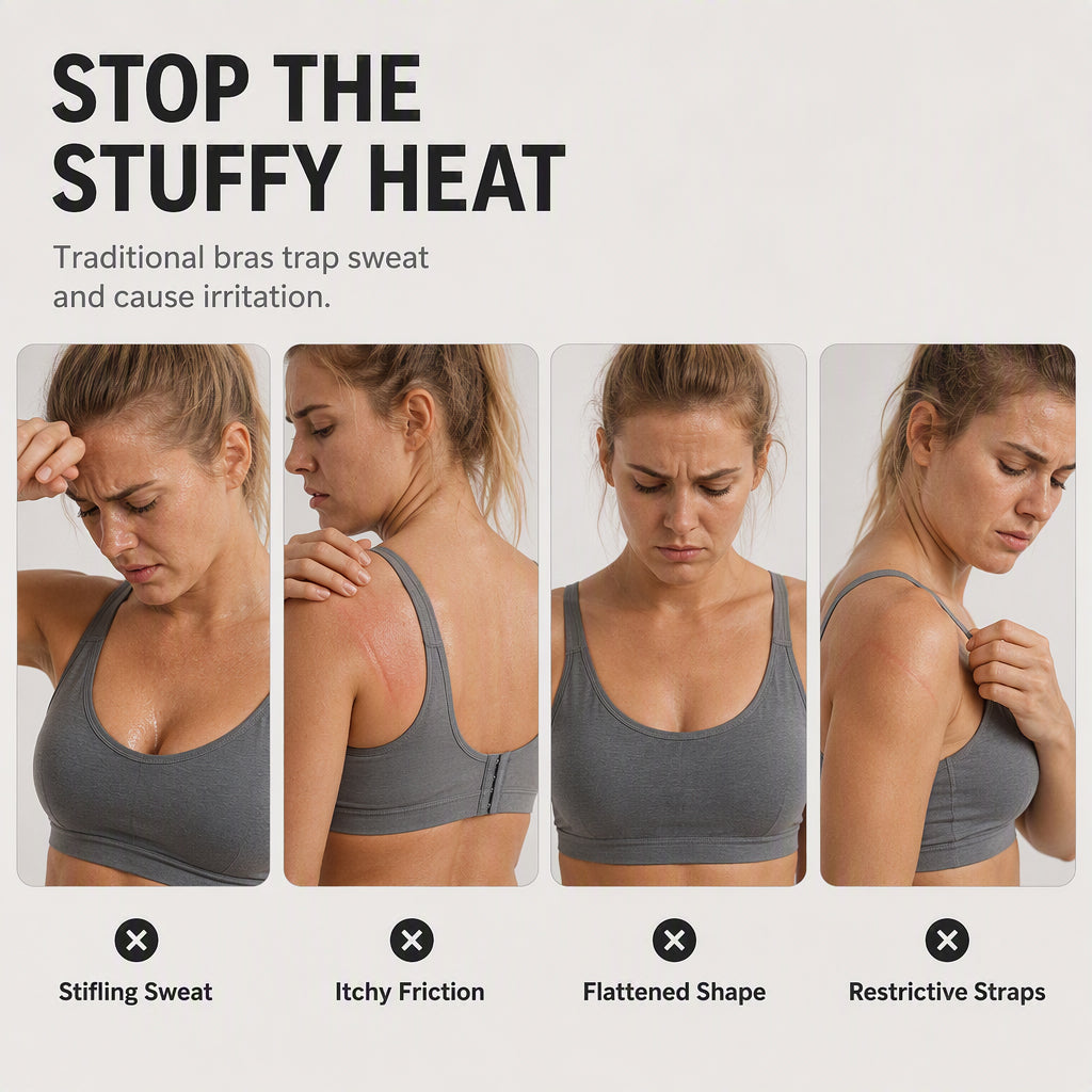 🌸💖Women's Hollow Mesh Push Up Sports Bra