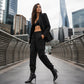 Women's Casual Drawstring Waist Cargo Pants