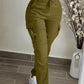 Women's Casual Drawstring Waist Cargo Pants