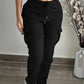 Women's Casual Drawstring Waist Cargo Pants