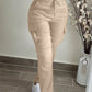 Women's Casual Drawstring Waist Cargo Pants