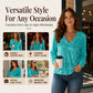 Women's Elegant Sequin V-Neck Top