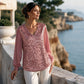 Women's Elegant Sequin V-Neck Top