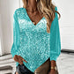 Women's Elegant Sequin V-Neck Top