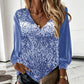 Women's Elegant Sequin V-Neck Top