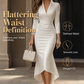 Women's Elegant Satin Midi Dress