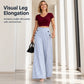 High-Waist Striped Wide-Leg Trousers