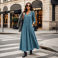 🌸💖Women's V-Neck Button Pleated Dress