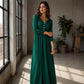 🌸💖Women's V-Neck Button Pleated Dress