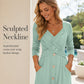 👖✨ Women's Casual Cross-Front V-Neck Cotton Dress