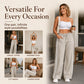 🌸 Women's High Waisted Straight Leg Pants