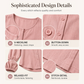 Women's Loose Solid Color Button Down Shirt