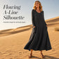 Women's Solid Color Long Sleeve Dress