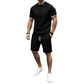Men's Casual Top & Shorts 2-Piece Set