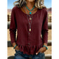 Women's Crew Neck Long Sleeve Top