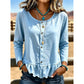 Women's Crew Neck Long Sleeve Top