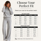 Women's Cozy Ribbed Knit 2-Piece Set