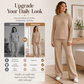 Women's Cozy Ribbed Knit 2-Piece Set