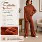 Women's Cozy Ribbed Knit 2-Piece Set