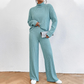 Women's Cozy Ribbed Knit 2-Piece Set