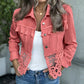 Women's Lace Stitching Denim Jacket