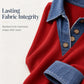 Women's Casual Patchwork Long Sleeve Top