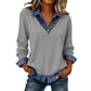 Women's Casual Patchwork Long Sleeve Top