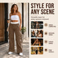Women's Side Stripe Straight-Leg Cargo Pants