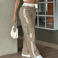 Women's Side Stripe Straight-Leg Cargo Pants