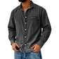 Men's Retro Washed Denim Shirt