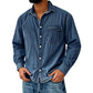 Men's Retro Washed Denim Shirt