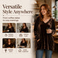 Women's V-Neck Long Sleeve Velvet Top