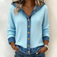 Women's Denim Patchwork Hooded Jacket