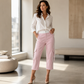 Women's Sporty Side Stripe Capri Cargo Pants