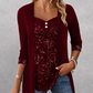 Women's Sequin Patchwork Mock Two-Piece Top