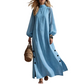 Women's Loose Long Sleeve Maxi Dress
