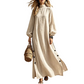 Women's Loose Long Sleeve Maxi Dress